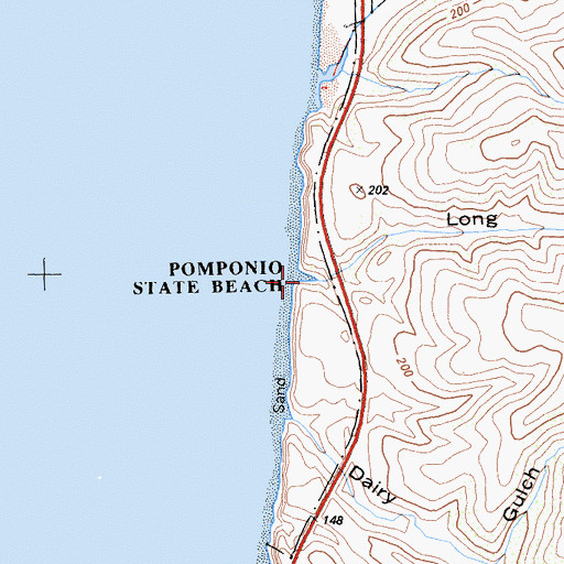 Topographic Map of Long Gulch, CA