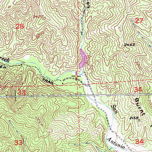 Topographic Map of Long Gulch, CA