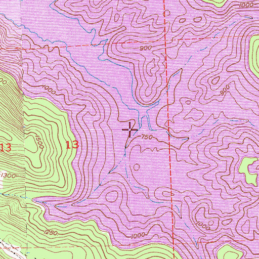 Topographic Map of Long Gulch, CA