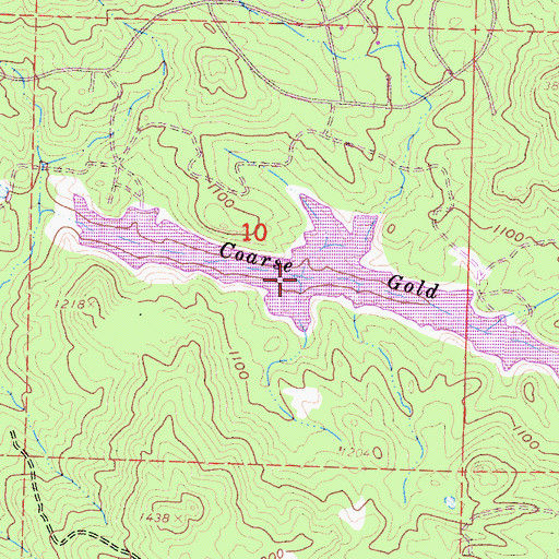 Topographic Map of Long Hollow, CA