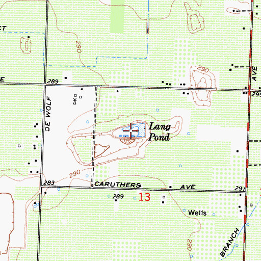 Topographic Map of Long Pond, CA