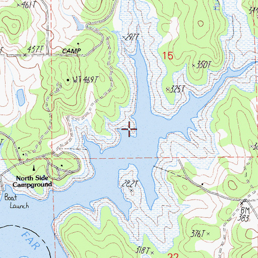 Topographic Map of Long Ravine, CA