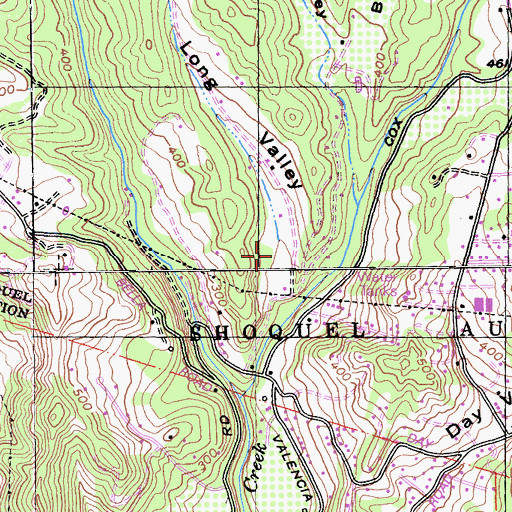 Topographic Map of Long Valley, CA
