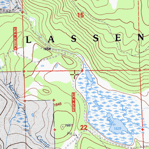 Topographic Map of Long Valley, CA