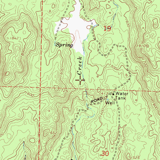 Topographic Map of Long Valley, CA