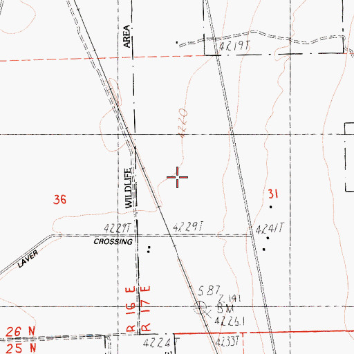 Topographic Map of Long Valley, CA
