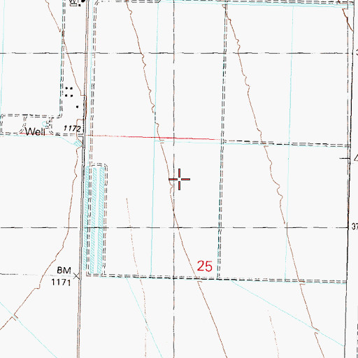 Topographic Map of Granite Wash, AZ