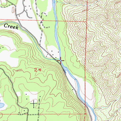 Topographic Map of Long Valley Creek, CA
