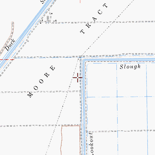 Topographic Map of Lookout Slough, CA