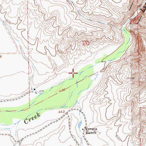 Topographic Map of Los Banos Valley, CA