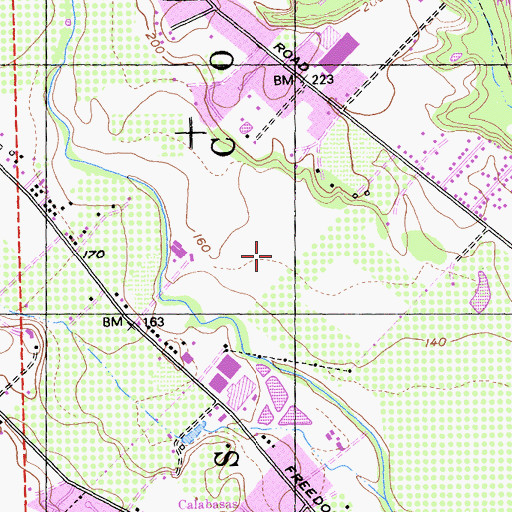Topographic Map of Los Corralitos, CA