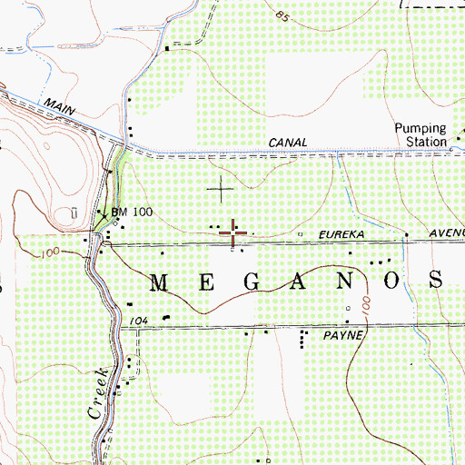 Topographic Map of Los Meganos, CA