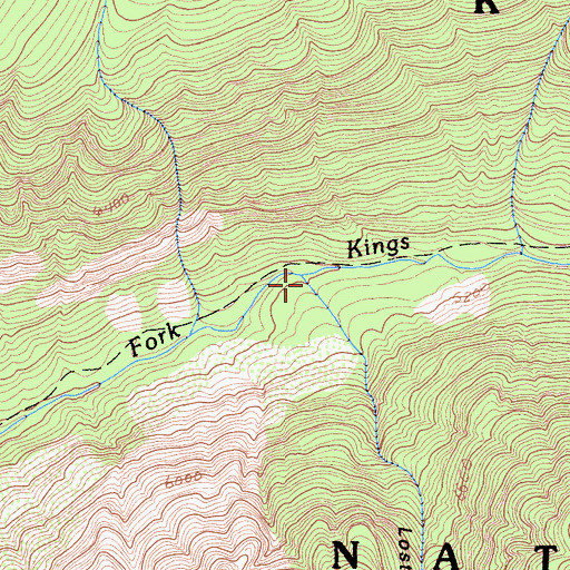 Topographic Map of Lost Canyon, CA
