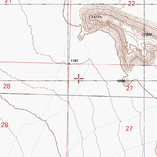 Topographic Map of Kast Ranch, AZ