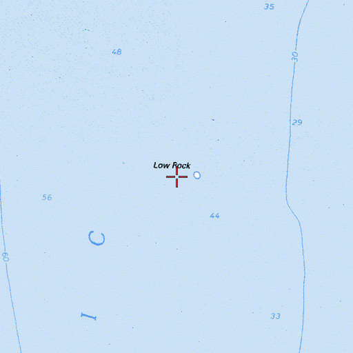 Topographic Map of Low Rock, CA