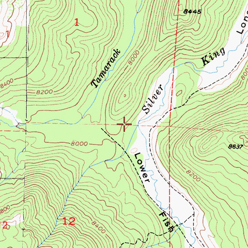 Topographic Map of Lower Fish Valley, CA