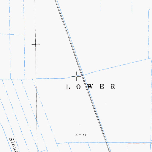 Topographic Map of Lower Jones Tract, CA