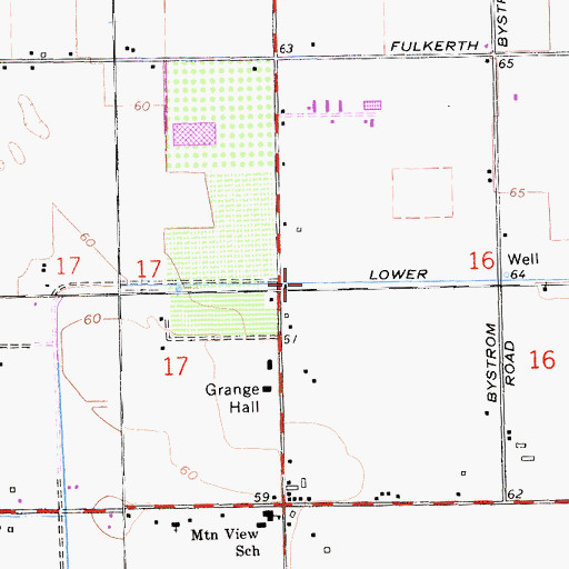 Topographic Map of Lower Lateral Number Four, CA