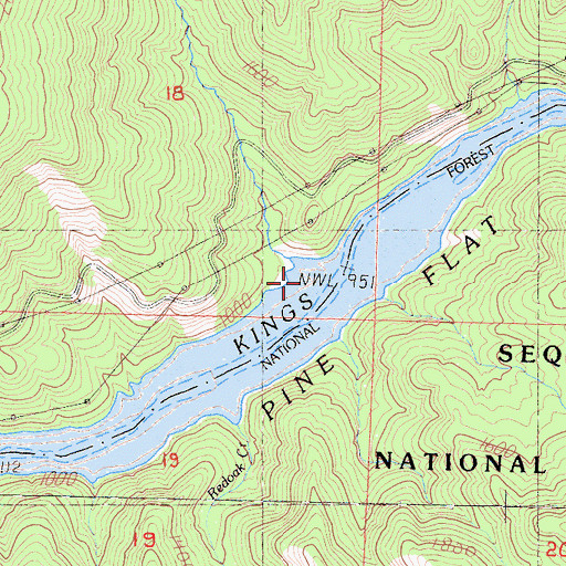 Topographic Map of Lower Rancheria Creek, CA