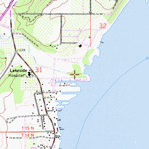 Topographic Map of Lyons Creek, CA