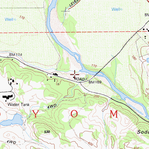 Topographic Map of Lytton Creek, CA