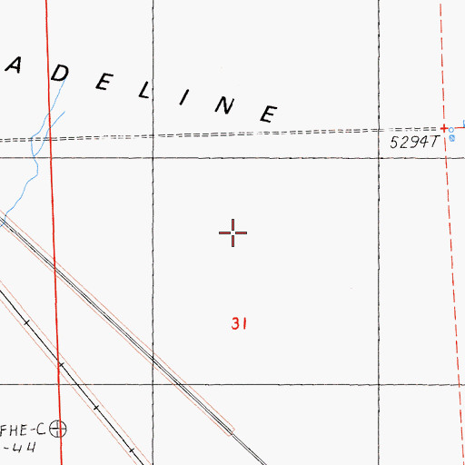 Topographic Map of Madeline Plains, CA