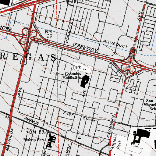 Topographic Map of Madrone School, CA