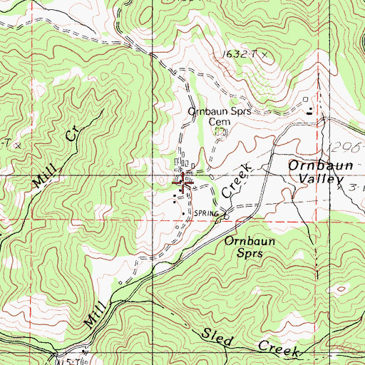 Topographic Map of Mailliard Ranch, CA