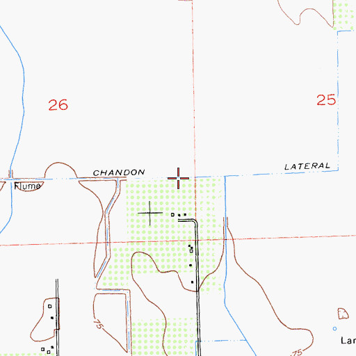 Topographic Map of Main Chandon Lateral, CA