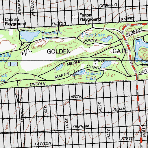 Topographic Map of Mallard Lake, CA