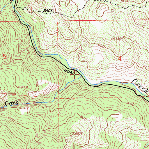 Topographic Map of Malo Creek, CA