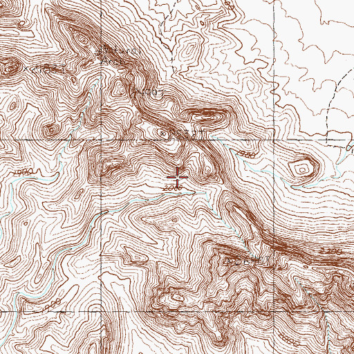 Topographic Map of Willow Spring, AZ