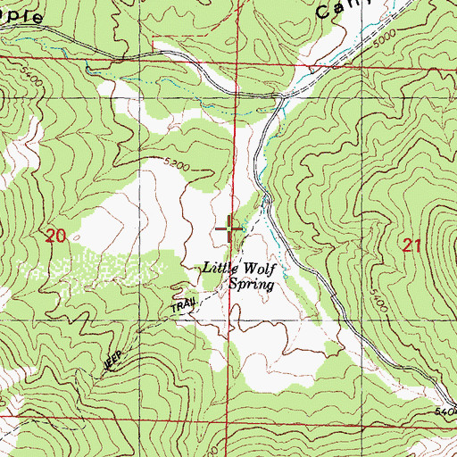 Topographic Map of Alkaline Seep, AZ