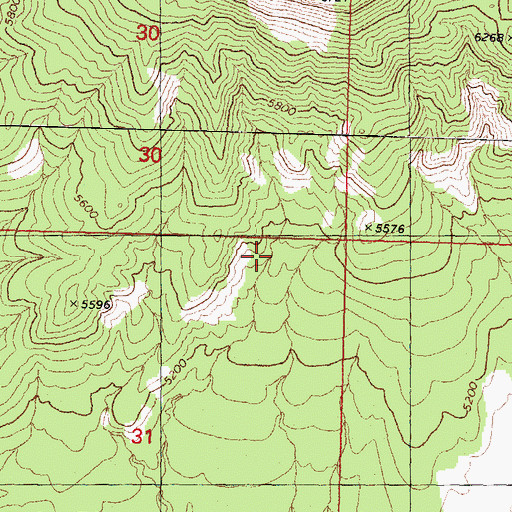 Topographic Map of Alkaline Seep, AZ