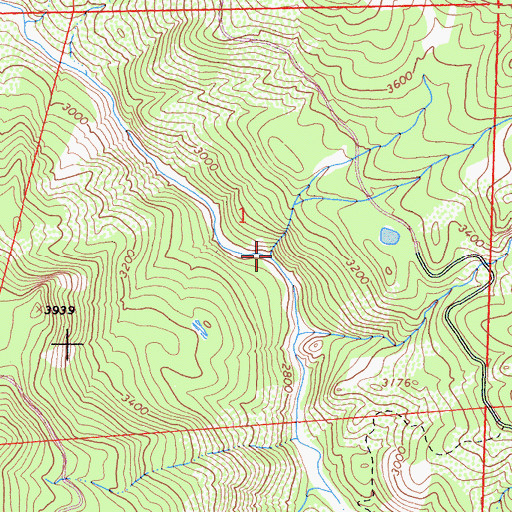 Topographic Map of Maple Creek, CA