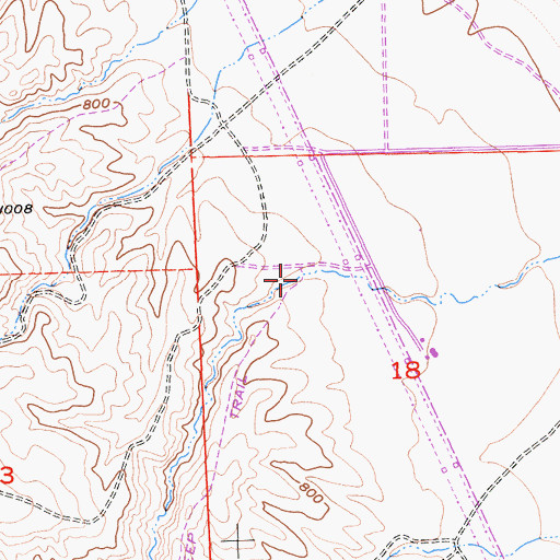 Topographic Map of Marca Canyon, CA