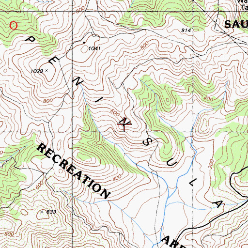 Topographic Map of Marin Peninsula, CA