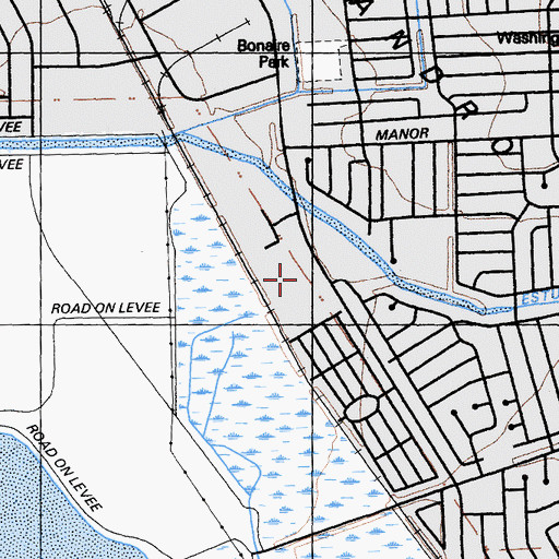 Topographic Map of Marina High School, CA