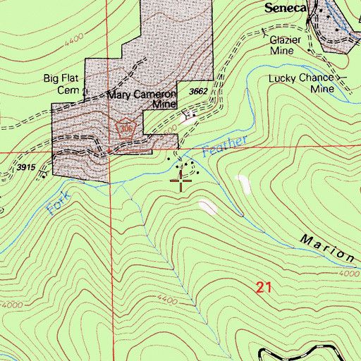 Topographic Map of Marion Ravine, CA