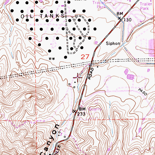 Topographic Map of Markley Canyon, CA