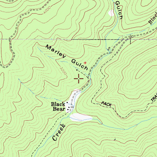 Topographic Map of Marley Gulch, CA