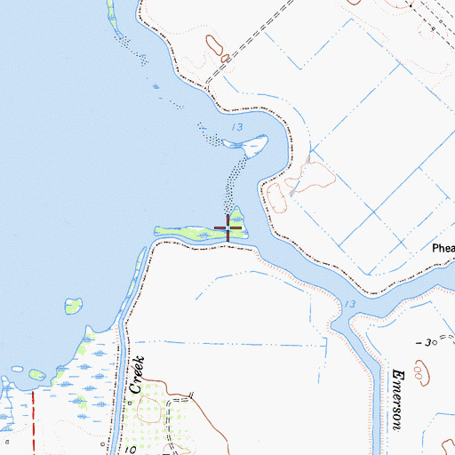 Topographic Map of Marsh Creek, CA