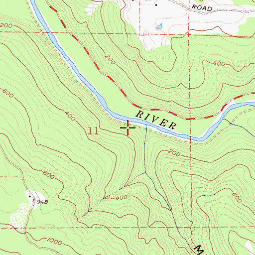 Topographic Map of Marsh Gulch, CA