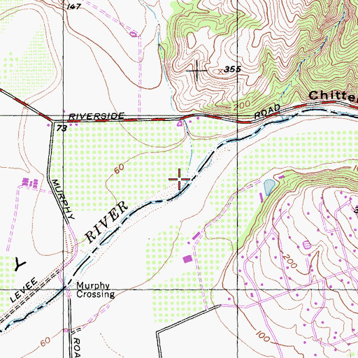 Topographic Map of Mattos Gulch, CA