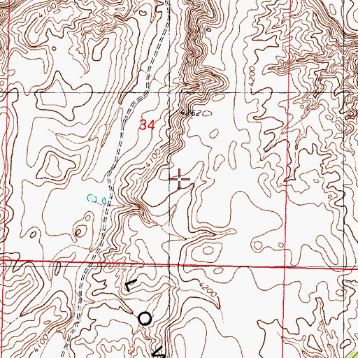 Topographic Map of Black Canyon Windmill, AZ