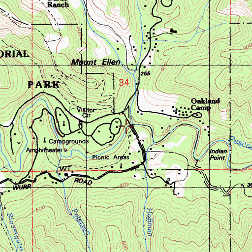 Topographic Map of McCormick Creek, CA