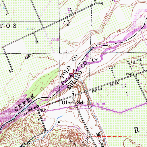 Topographic Map of McCune Creek, CA