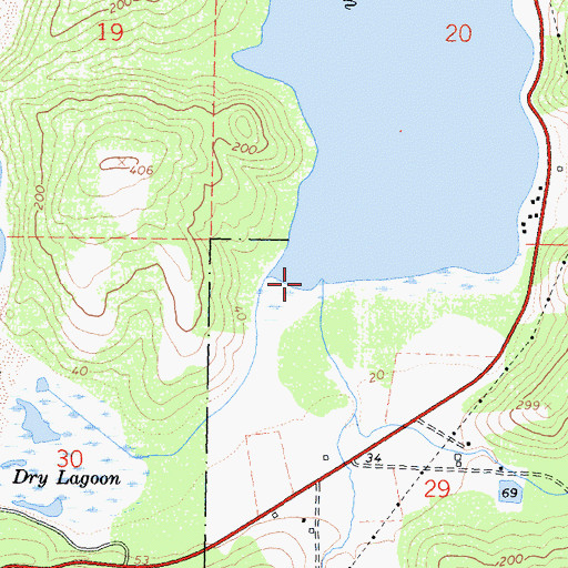 Topographic Map of McDonald Creek, CA