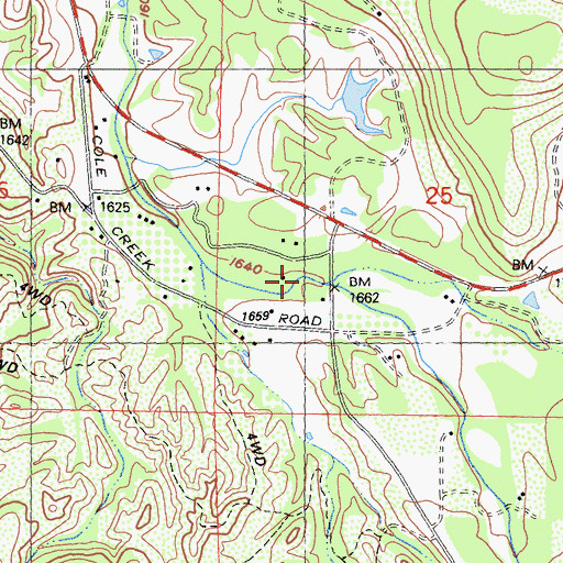 Topographic Map of McIntire Creek, CA