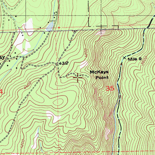 Topographic Map of McKays Point, CA